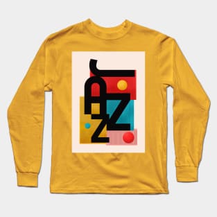 Abstract Jazz Fusion Design Long Sleeve T-Shirt